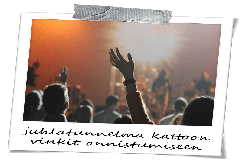 Trubaduuri nostattaa juhlatunnelman kattoon livemusiikilla.